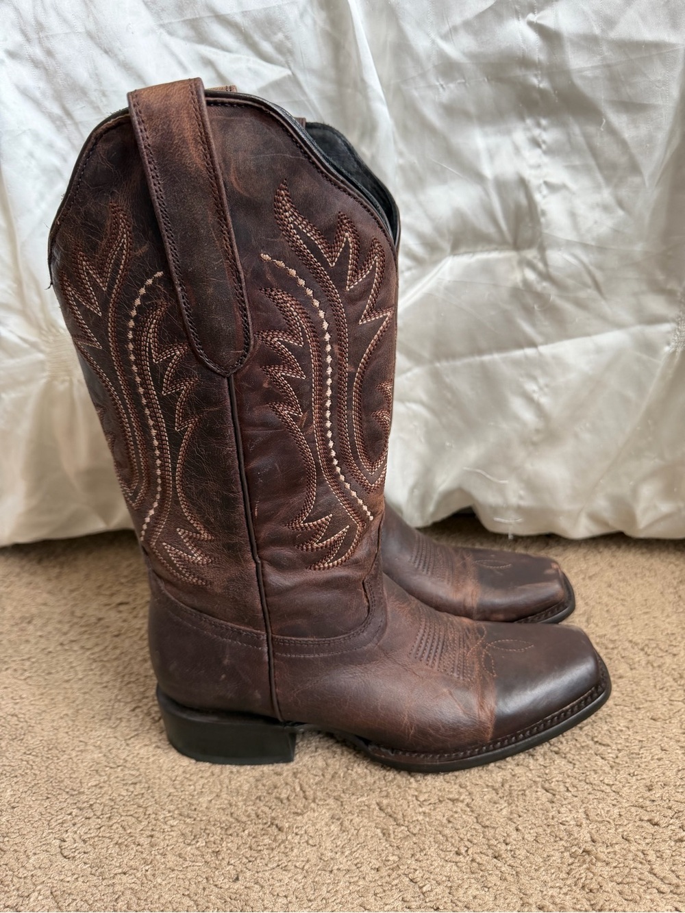 J.B. Dillon Brown Western Cowboy Boots